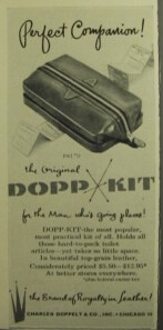 Vintage add for the Dopp Kit, available via ebay